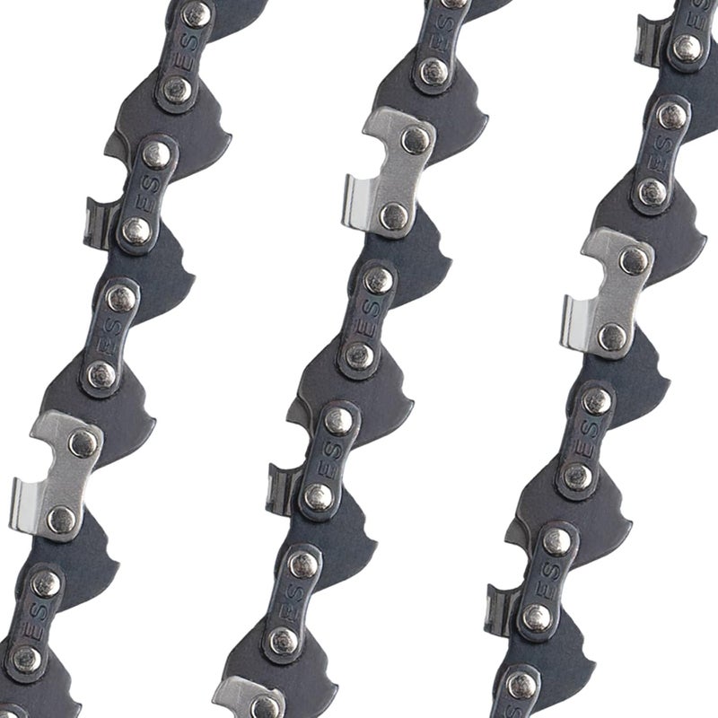 ES 3 Pack 5 Inch Chainsaw Chain 0.30" Pitch .043" Gauge 28 Drive Links Semi-Chisel Chain Saw Chains for Husqvarna, Poulan, Craftsman, Greenworks and More Chainsaw Brands - Image 2